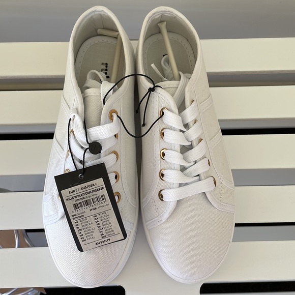 🤍BNWT White platform sneakers 6/37 RUBI - Picture 14 of 14